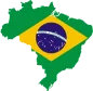 mapa do brasil com a bandeira nacional 1