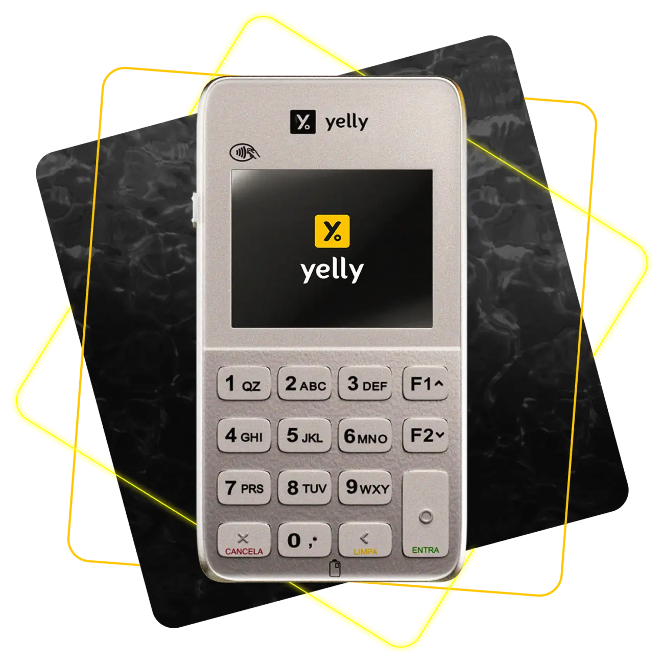 Yelly Mini Plus sem aluguel, com Pix por QR Code e desconto no Pix