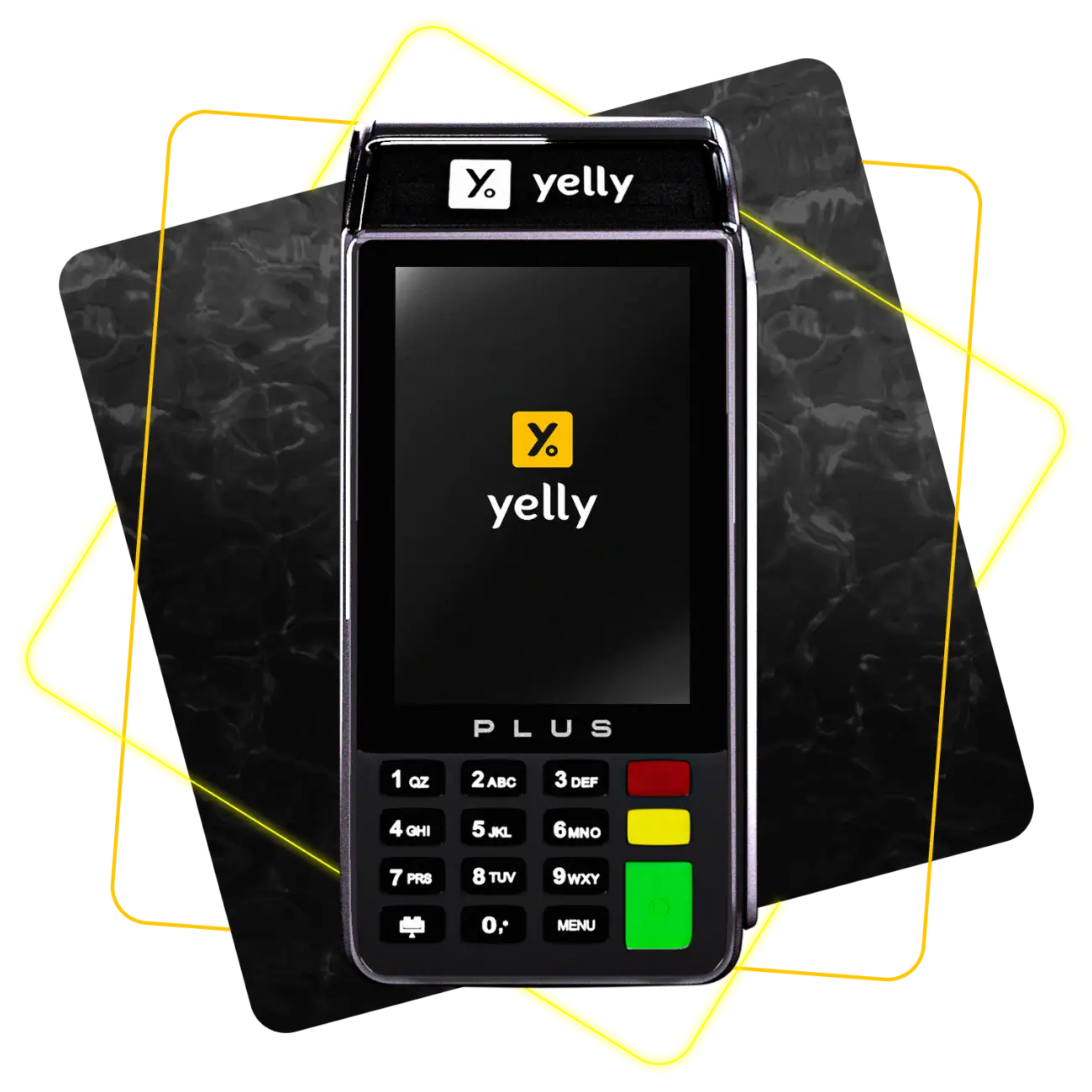 Maquininha Yelly Plus com tela touchscreen, Wi-Fi e chip 3G gratuito