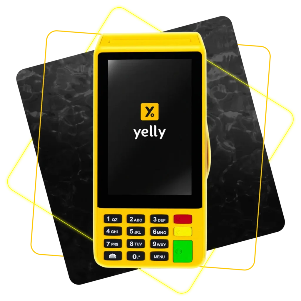 Máquina de cartão Yelly Pro com link de pagamento grátis e sem mensalidade