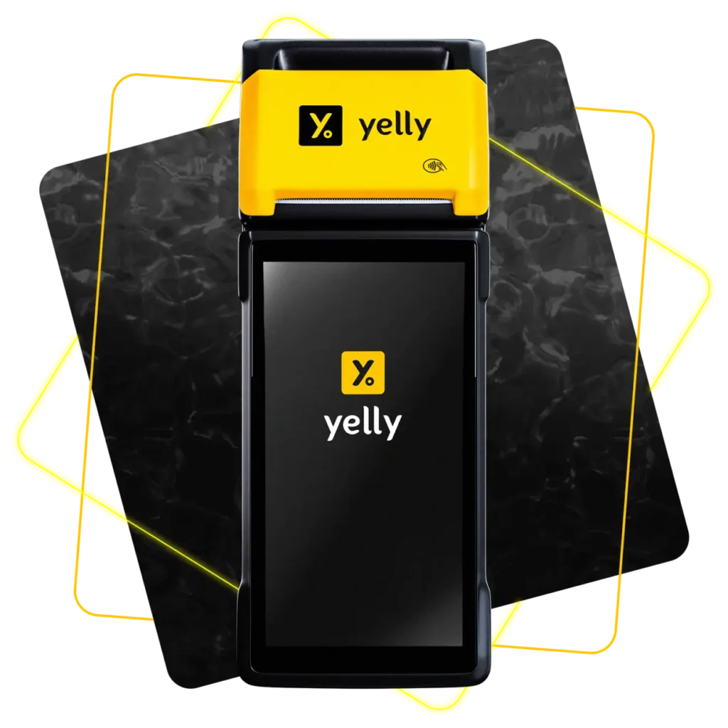 Maquininha Yelly Smart com chip 4G grátis, Wi-Fi e tela touchscreen com sistema Android