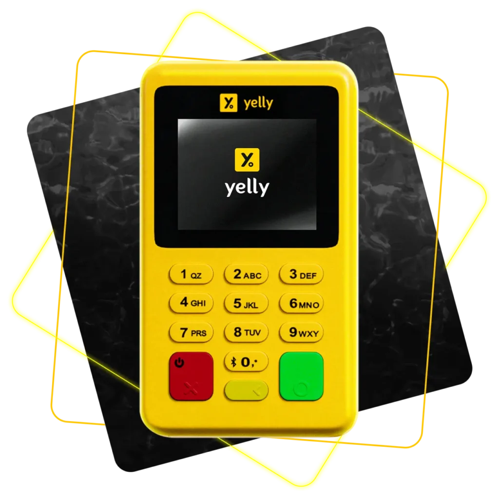 Maquininha Yelly Mini Cell sem aluguel, com frete grátis e Pix por QR Code
